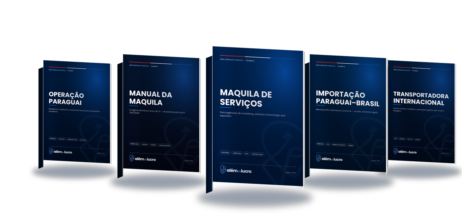Os cinco manuais da Série Operação Paraguai